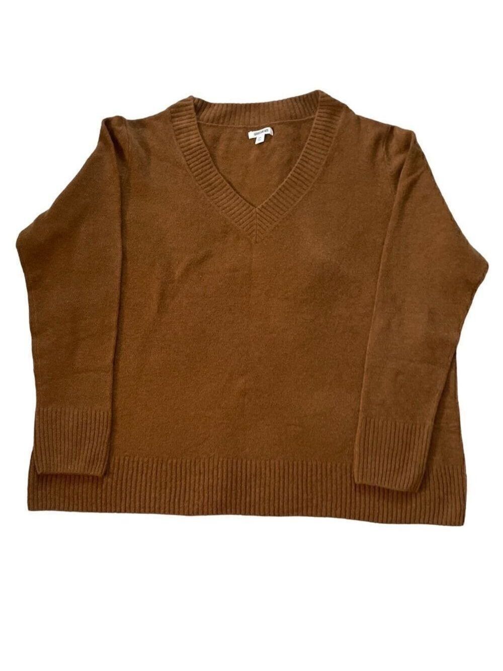 Men's V-Neck Sweater XXL Toffee Brown - Picture 7 of 8